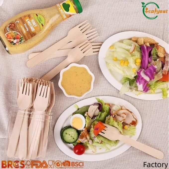 Biodegradable Birch wood Ice Cream Spoon Eco Friendly for Restaurants and Home Customized Logo China Factory