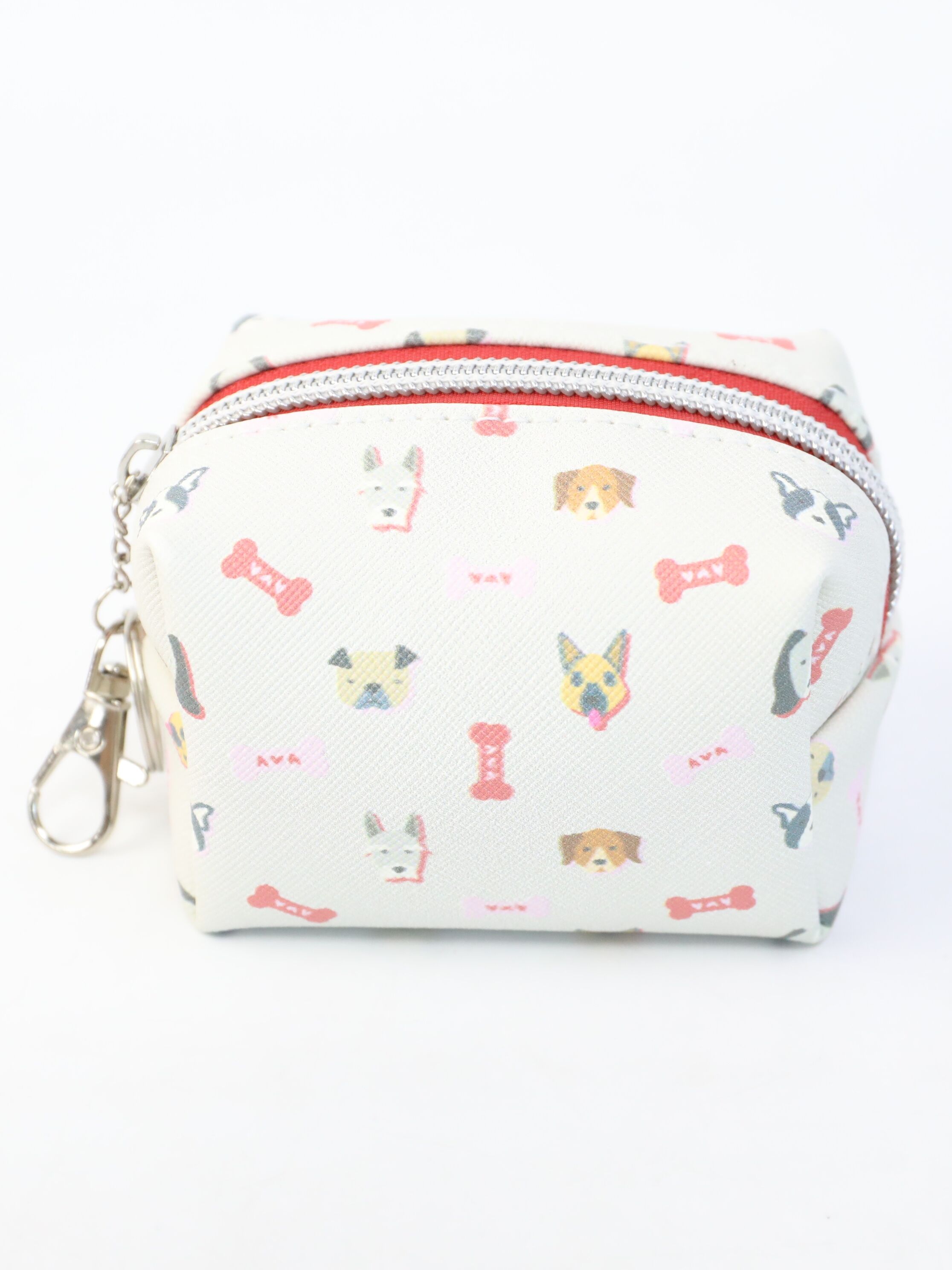Dompet Koin Ritsleting Mini Cetak Kustom, Kantong PU Persegi Kecil dengan Gantungan Kunci untuk Koin, Earbud & Aksesoris