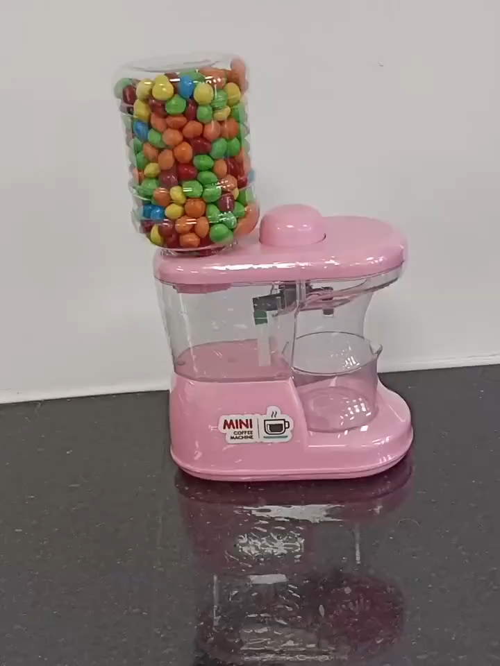 Distributeur d'eau jouet promotionnel en forme de bulldozer et d'excavatrice pour enfants, avec chewing-gums, bonbons et barbe à papa