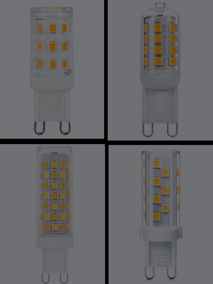 Ampoule LED G9, 3W (équivalent halogène 30W), blanc doux 2700K-6500K, culot G9 bi-pin, dimmable, angle de faisceau 360 degrés