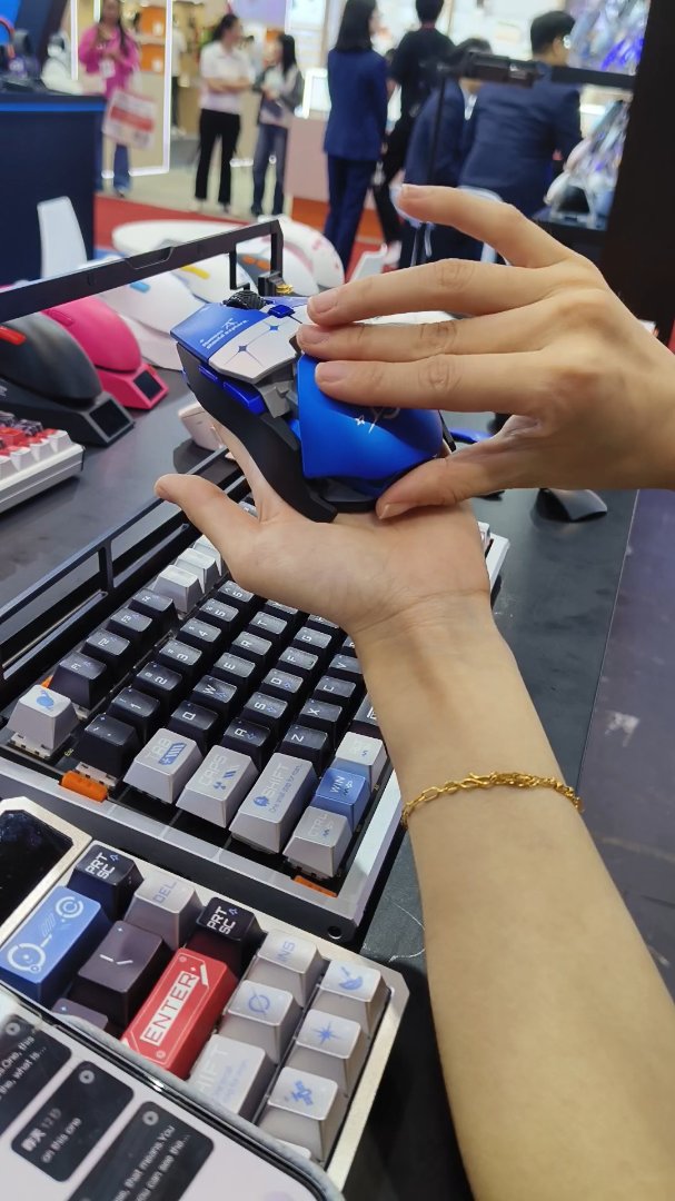 Souris Gaming sans Fil avec Taux d'Interrogation de 8000 Hz, Coque Légère en Alliage de Magnésium et Logiciel Personnalisable