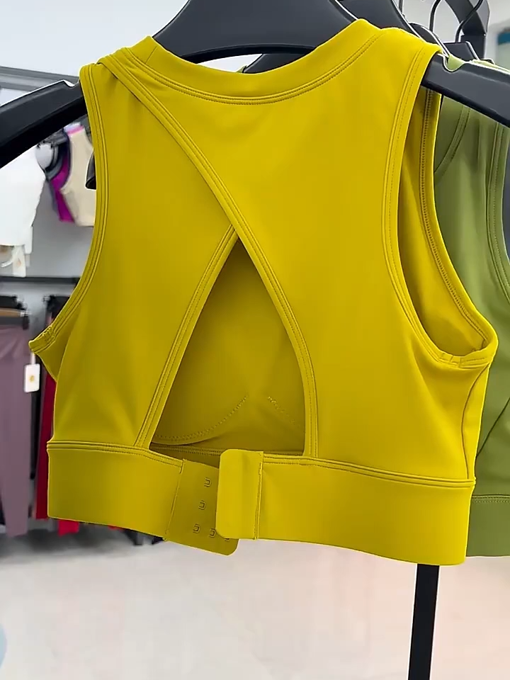 Brassière de Sport pour Femmes, Vente Chaude en Gros, Dos Ouvert en Y, Haute Élasticité, Serré, Idéal pour le Yoga et la Course à Pied, Vêtements de Fitness Personnalisés