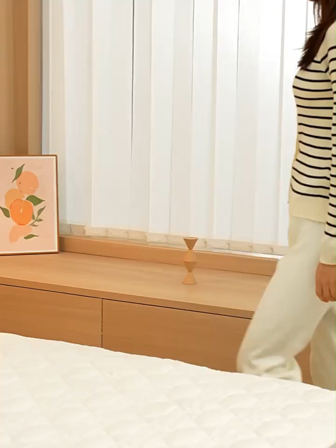 Großhandel Hotel Bettwäsche Set Streifen 100% Baumwolle Bettbezug Laken Set 135*200cm Weiß