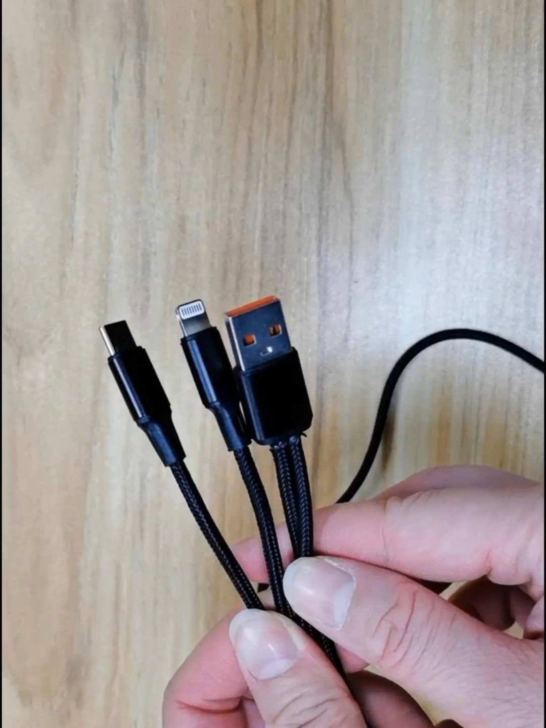 Câble USB Type C 3 en 1, Charge Rapide 3A, Câble Micro USB pour Samsung, iPhone 15 et Appareils Android - Compatible 100W