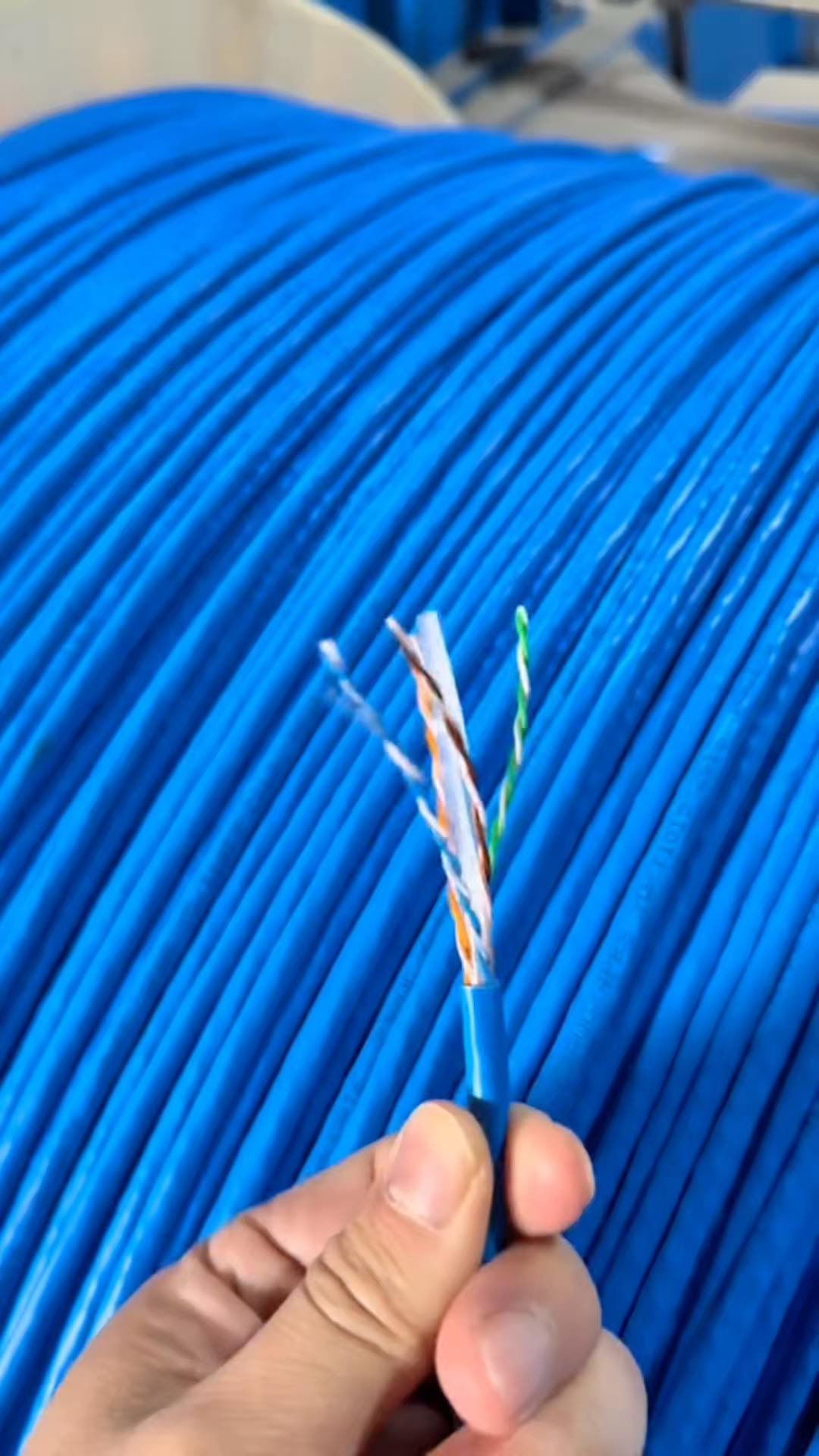Ethernet Network LAN Cable UTP CAT6 Soilid CCA 23AWG Gray 1000ft Solid Copper Clad Aluminum Conductor PVC Jacket