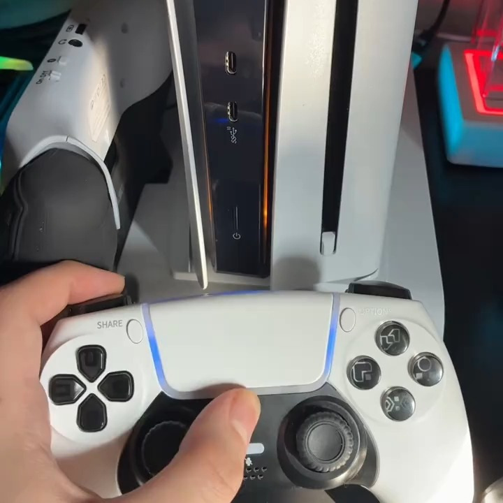 YLW PS5 Wireless Controller with Dual Vibration, Smart Button Layout, and Extended Battery Life, UKCA Marked