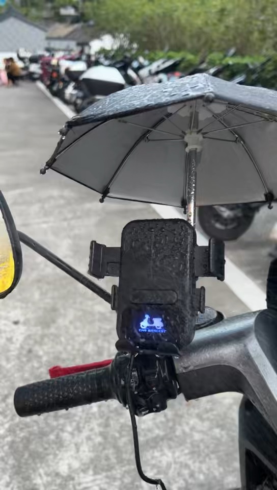 Support de moto à chargement sans fil étanche IPX7 avec verrouillage rapide à une main pour vélos électriques et scooters