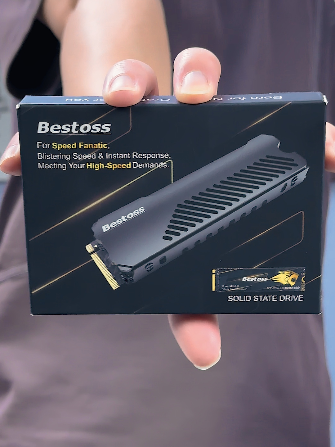 Bestoss M.2 NVMe SSD Disque SSD 2242 Gen 4 PCIe 4.0x4 512GB 1TB 2TB 4TB Jusqu'à 7100 Mo/s Lecture Pour PS5 Ordinateur Portable PC de Bureau Jeu