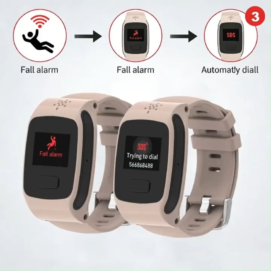 Reloj Inteligente con Supervisión de Salud, Rastreador de Posición Seguro Android con Tarjeta SIM