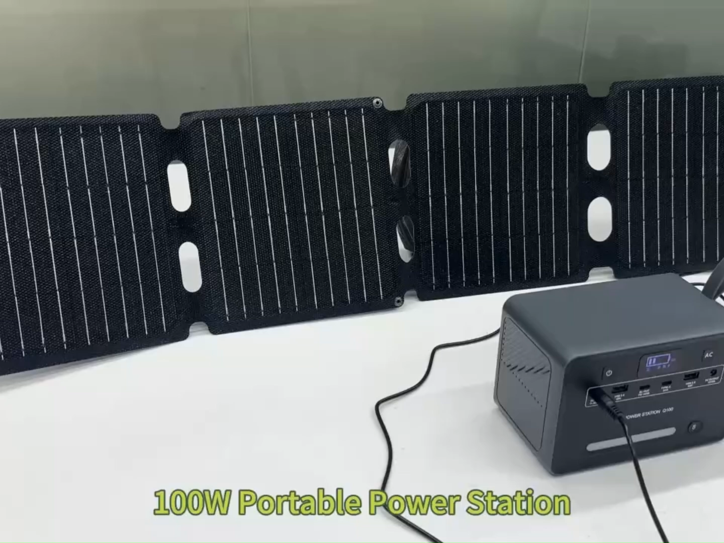 Outdoor Powerbank Mini 100W Solar Generator, wiederaufladbare Lifepo4-Batterie Power Station zum Laptop-Laden