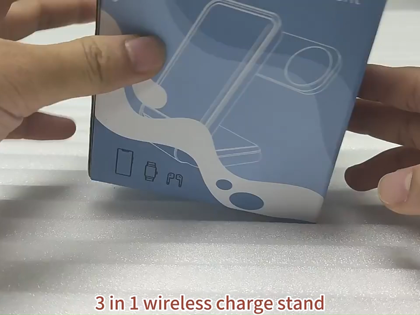 Custom logo smart desktop smartphone wireless charging 2 in 1 universal 15w fast portable dual wireless phone charger pad