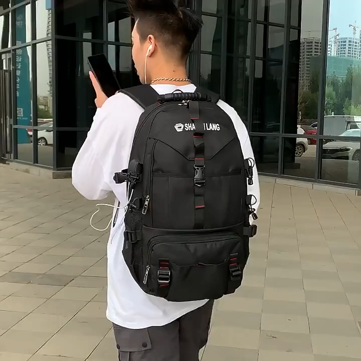 Mochila impermeable de tela Oxford de moda al por mayor para deportes de senderismo para hombres