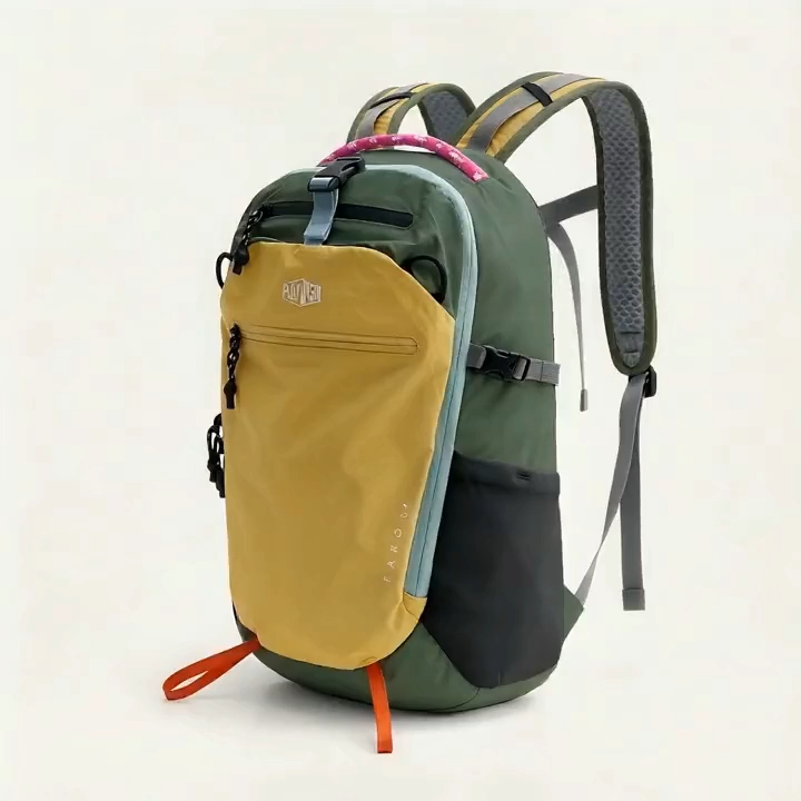 20L Ultra-Light Cordura Backpack 425g Removable Back Panel, Water-Repellent, Fleece-Lined Valuables Pocket, 14" Laptop Sleeve