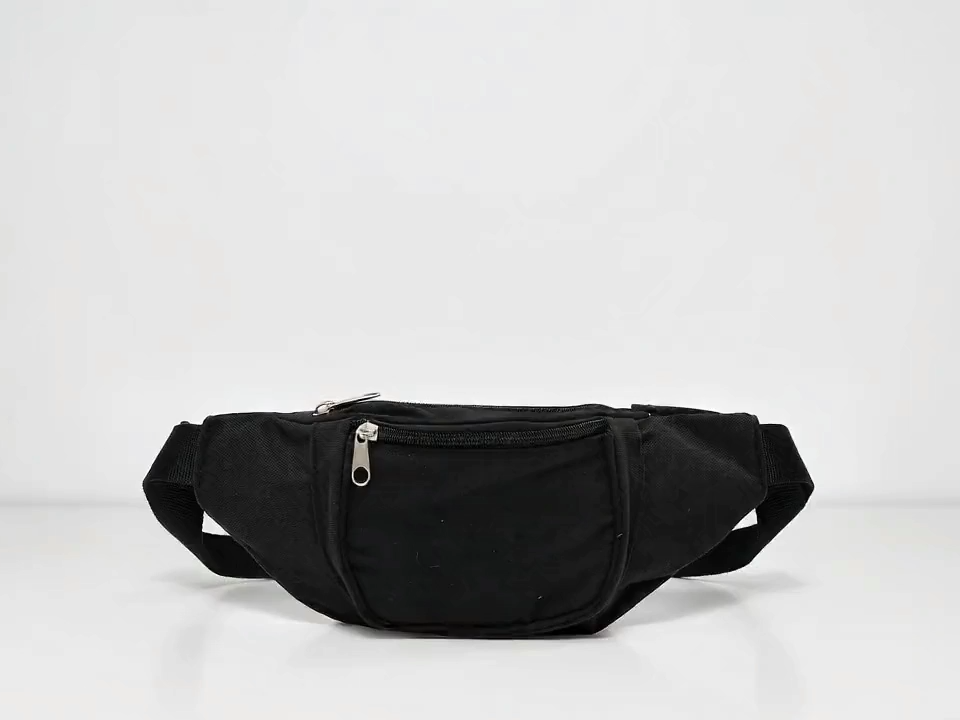 Tas Pinggang Multi-Pocket dengan Tali yang Dapat Disesuaikan - Tas Sabuk Kompak Bebas Genggam, Ritsleting Logam Tahan Lama, Gaya Kasual Serbaguna