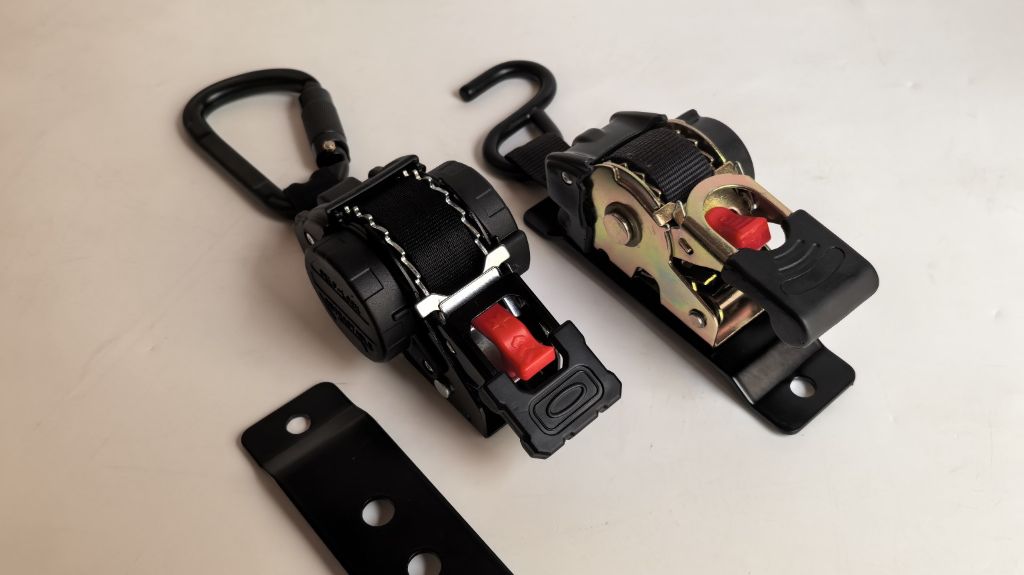 ULK 25mm cincha de amarre con bloqueo, correas de amarre retráctiles con ganchos