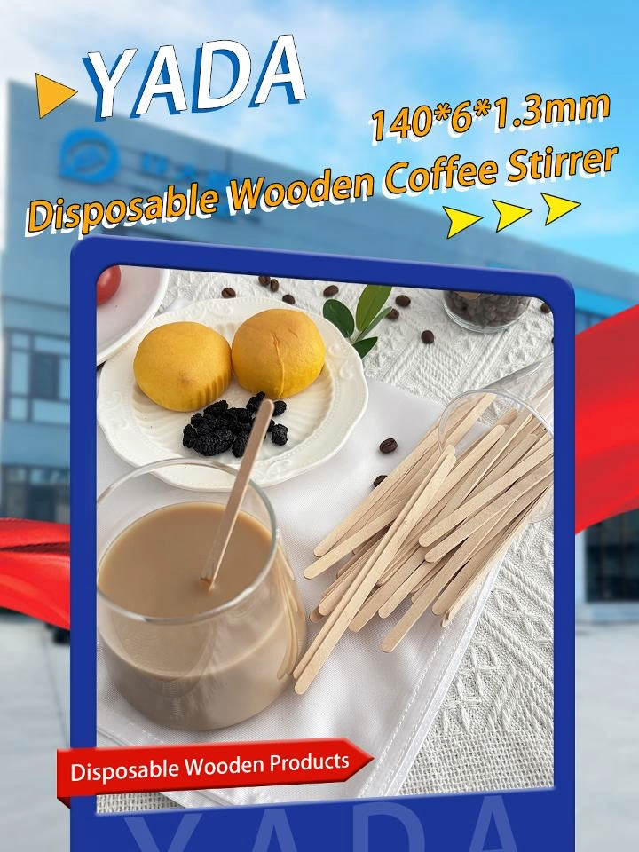 Yada Factory Price One-Off Birch Wood Coffee Stirrer Coffee Stir Stick Wooden Coffee Stirrer Stick