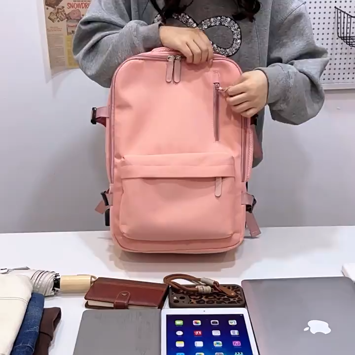 Premium wasserdichter erweiterbarer Reiserucksack, multifunktionaler USB-Rucksack mit großer Kapazität für Männer und Frauen