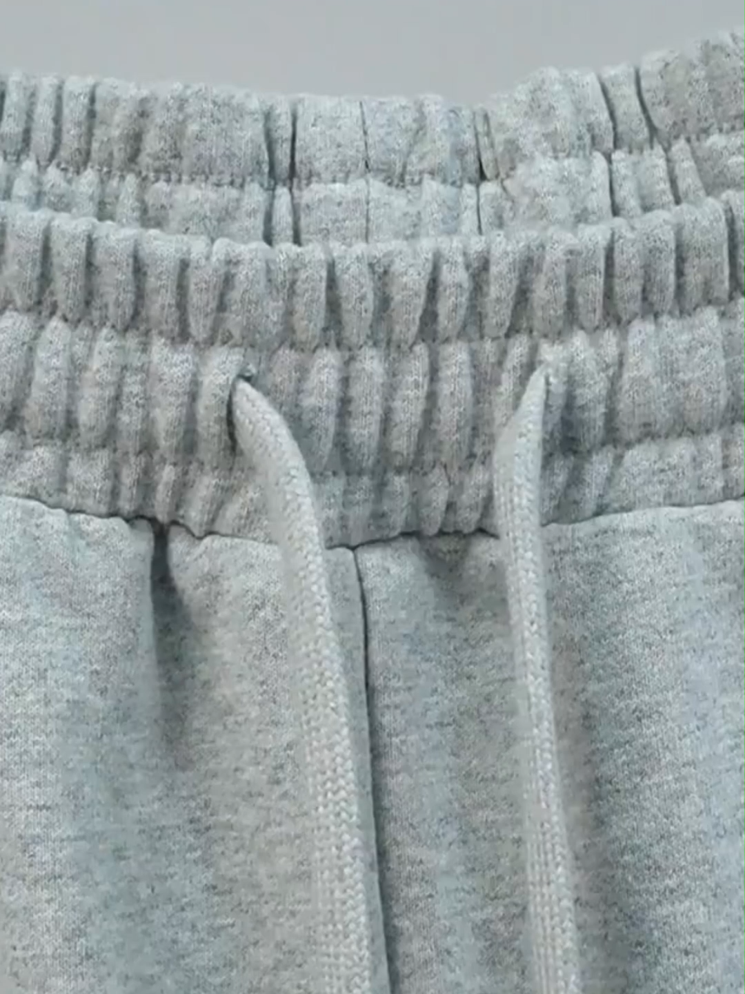 Pantalones de chándal apilados con logo personalizado al por mayor, alta calidad 100% algodón, estilo hip hop, cintura alta elástica con cordón, pantalones deportivos unisex