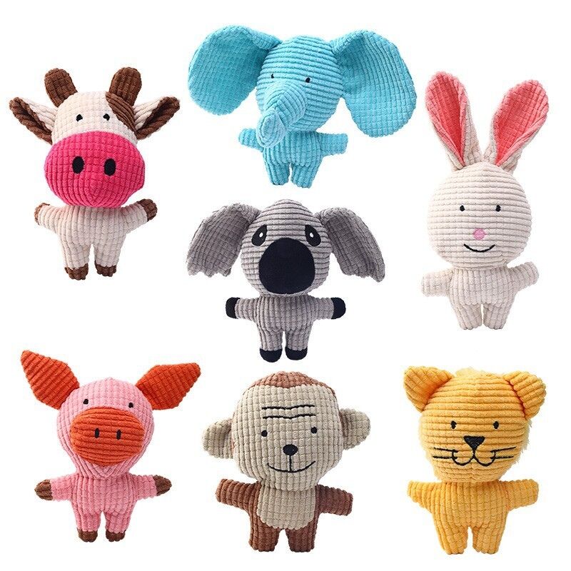 Dog vocal pet toys chewable durable pet plush toys puppy teething toy