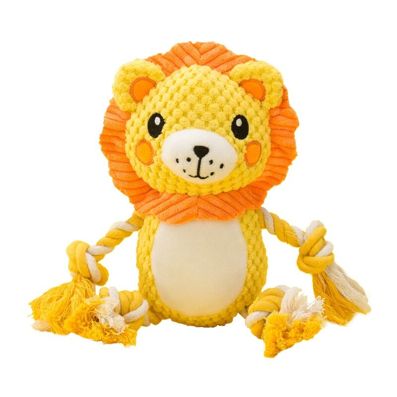 Pet plush vocal toys lion hippo elephant dog toy durable pet play toys