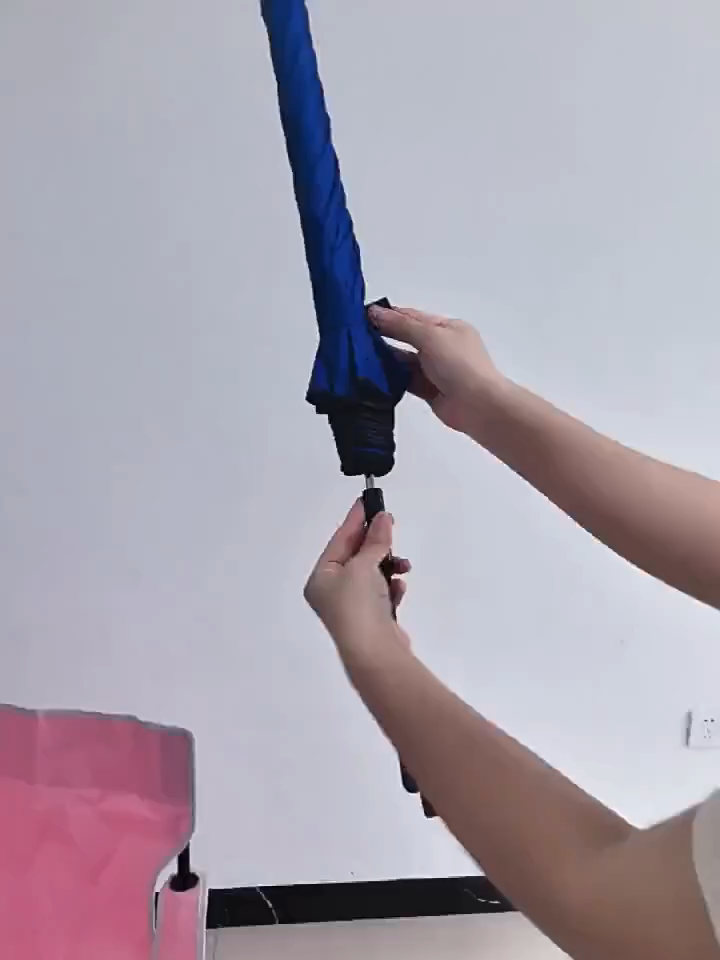 Parapluie Droit Manuel Anti-UV pour Adultes avec Clip pour la Plage et l'Extérieur, Toile de 100cm