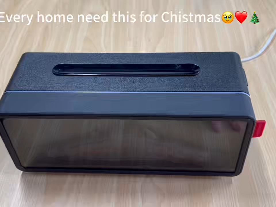 Modern Design 3D Simulation Home PP Plastic Desktop Aroma Diffuser New Cross-Border Remote Control Charcoal Fireplace Humidifier
