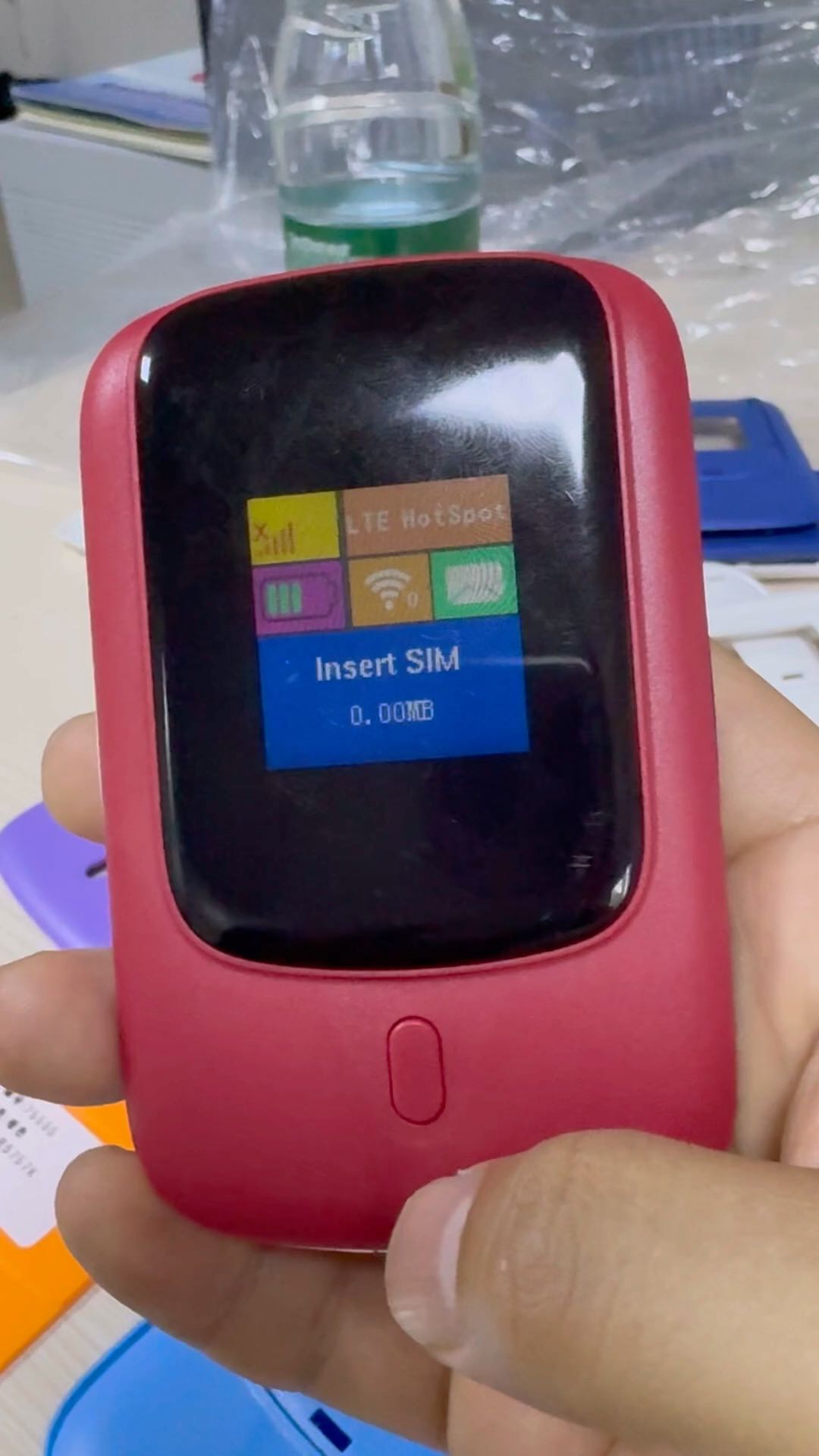 جهاز توجيه VSIM 3000mAh باور بنك 4G Mifi مع كابل إضاءة LED مدمج و 11n WiFi 6 قياسي