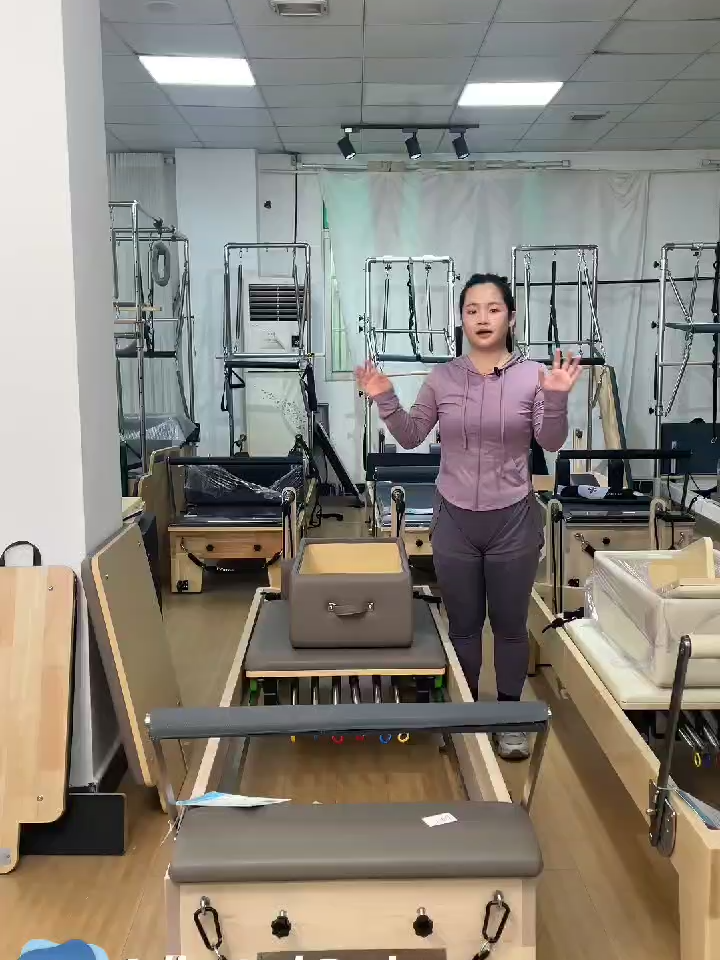 Professionelle Pilates Reformer aus Buchenholz für Heimtraining, Dehnübungen und Gymnastik, Pilates Cadillac, direkt vom Hersteller