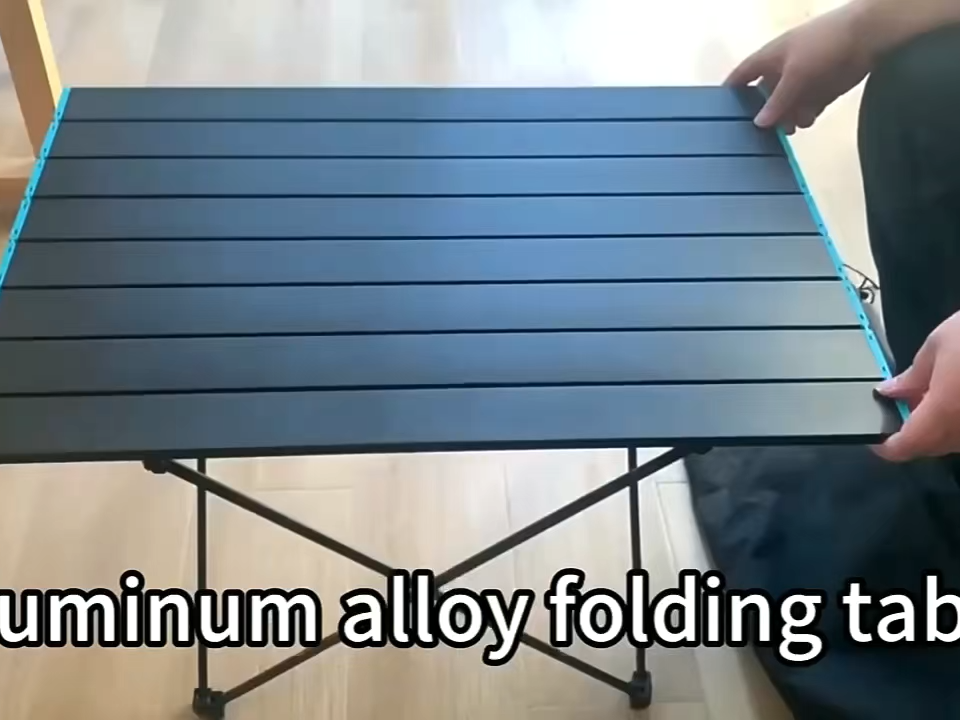 Kompakter, faltbarer Aluminiumtisch für Picknick, Angeln, Strand, Camping & Outdoor – Perfekt für tragbare Grillpartys, Garten & Stände