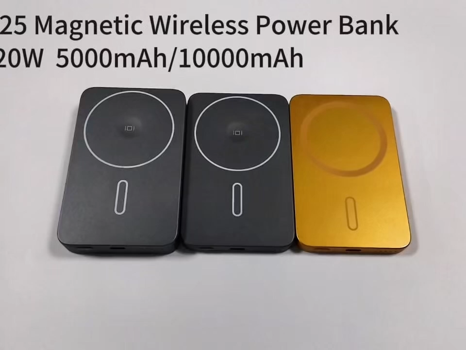 Cargador Portátil Inalámbrico Magnético Ultra Fino OEM KC CE 5000mAh 10000mAh, Power Bank para Teléfono Móvil