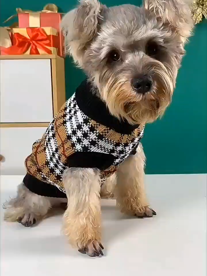 Suéter Clássico para Animais de Estimação, Estilo Cavalheiro, para Cães Pequenos e Grandes - Lindas Roupas para Animais de Estimação no Atacado