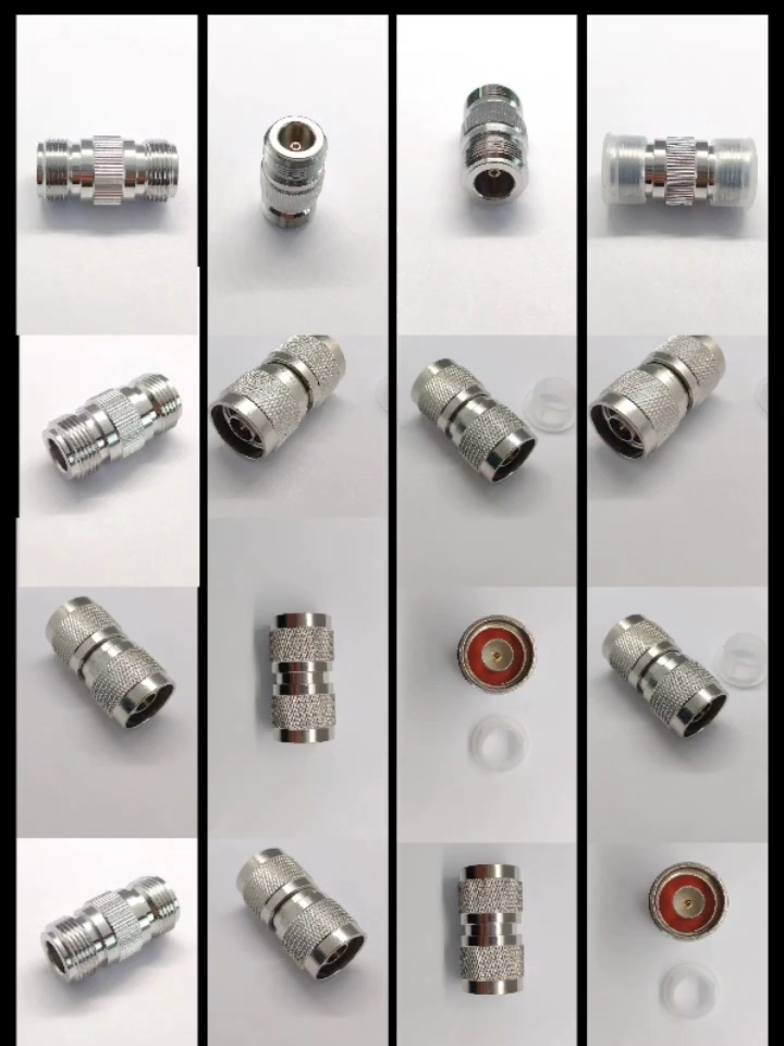 7/16 DIN to N RF Coaxial Adapter 7/16/N-JJ Male to Male Straight Connector 50Ohm