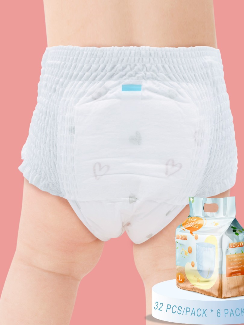 Individuell angepasste Windelhosen für Babys, Eigenmarke, Top-Qualität, OEM-Lagerware, bequeme Babywindelhosen mit 3D-Auslaufschutz