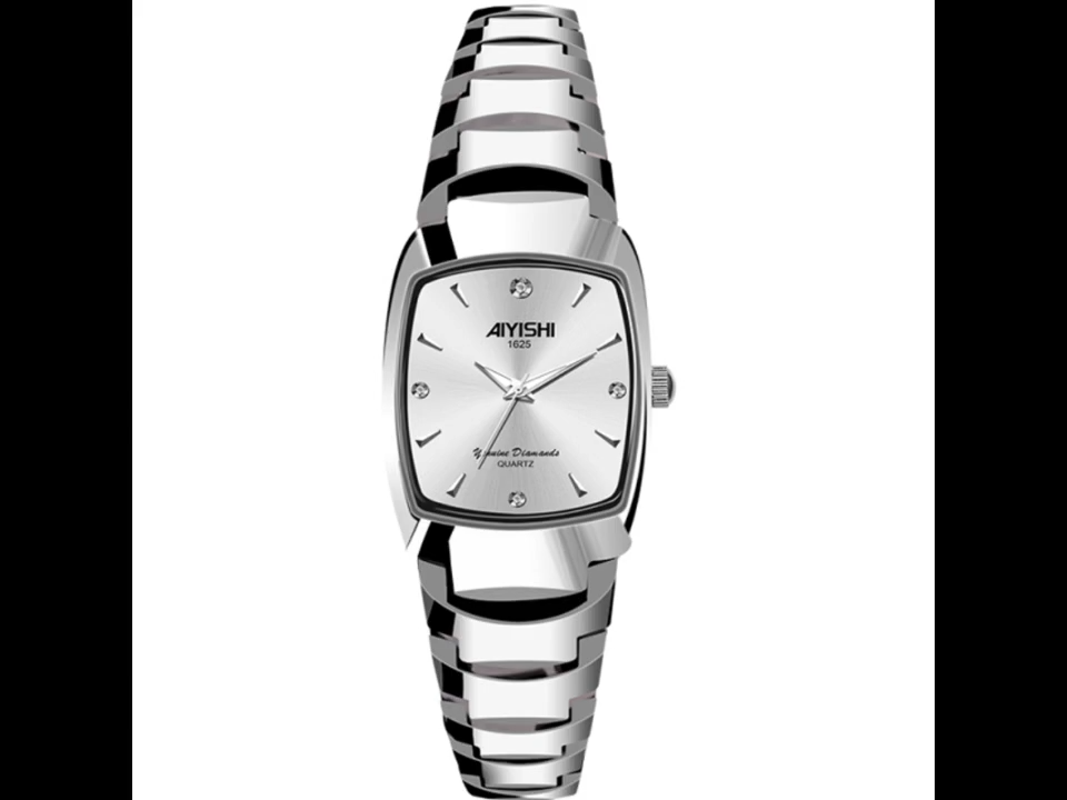 Montre Automatique Casual Femme en Alliage - Cadeau Design Fin, Bracelet en Cuir Imperméable pour Dame