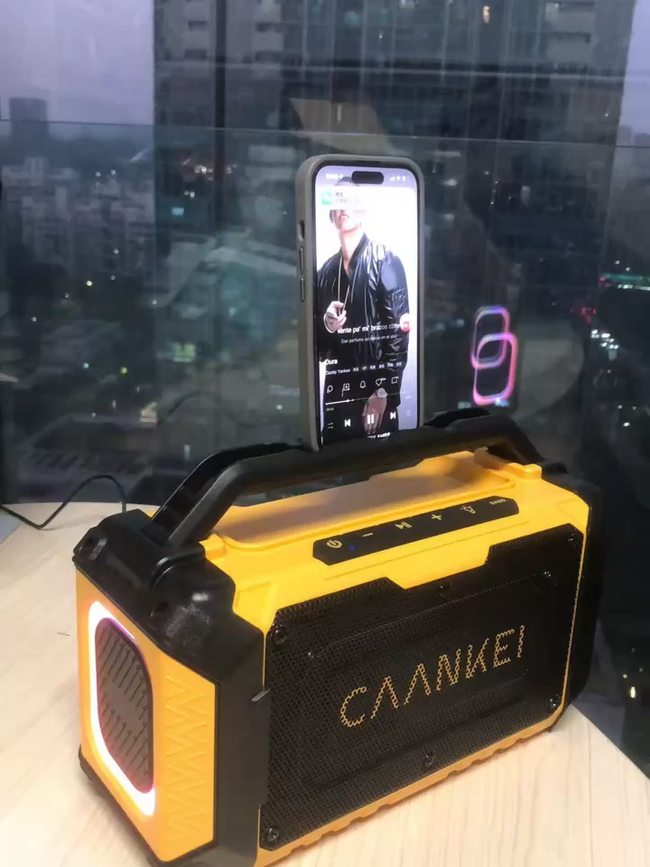 Haut-parleur industriel camouflage militaire 100 W, haut-parleur Bluetooth portable de chantier étanche IPX6