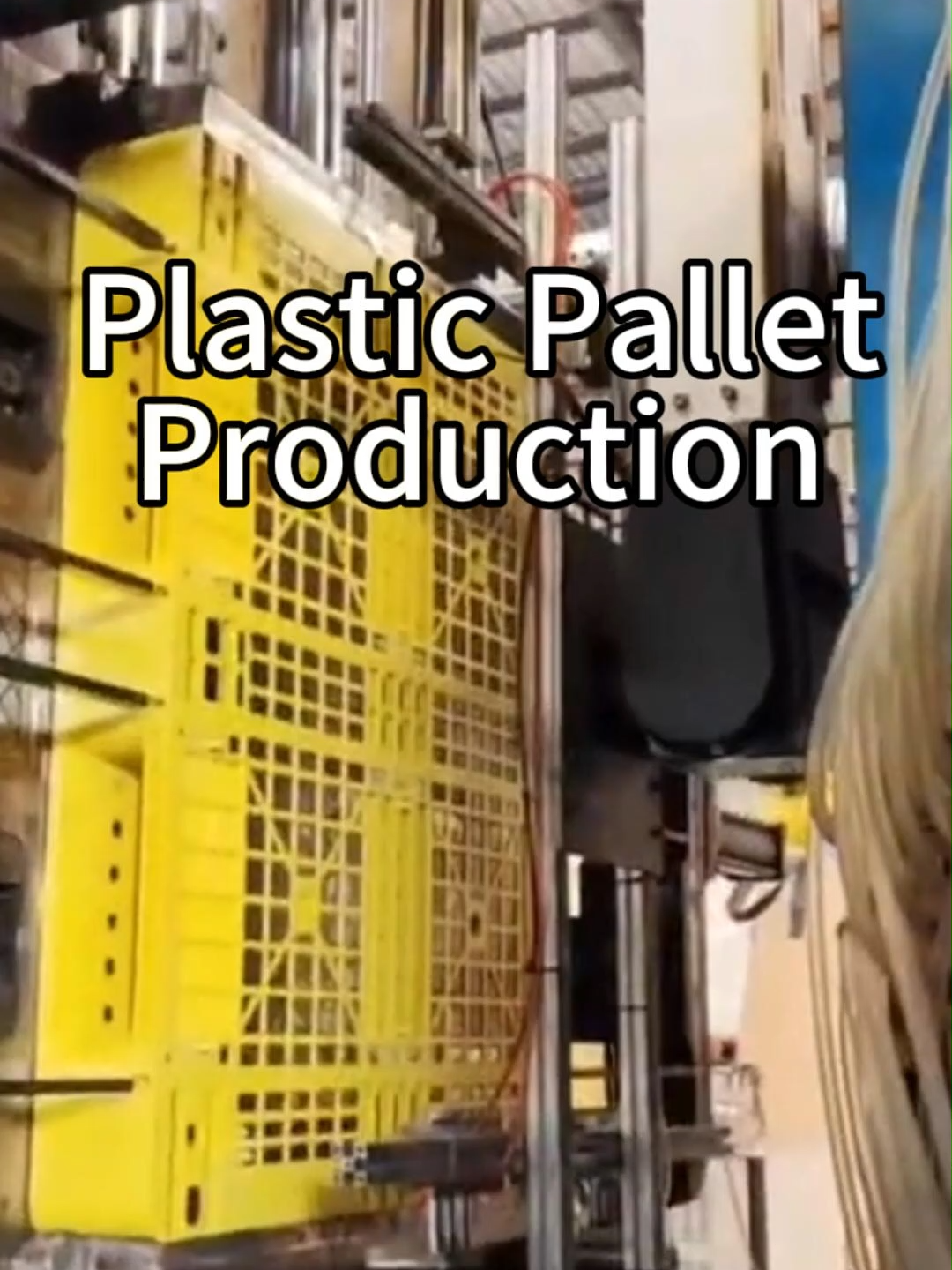 Approvisionnement direct d'usine Conteneurs de palettes en plastique 1300mm*1100mm*140mm Caisses de palettes en plastique