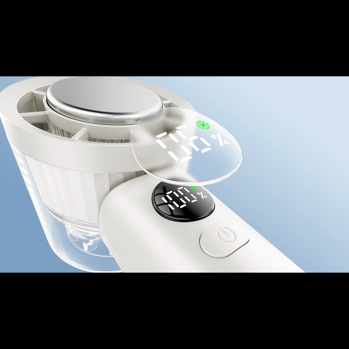 Ventilador Glaciar Portátil de Mão com Fivela, Ideal para Caminhadas ao Ar Livre, Excursões e Uso Diário