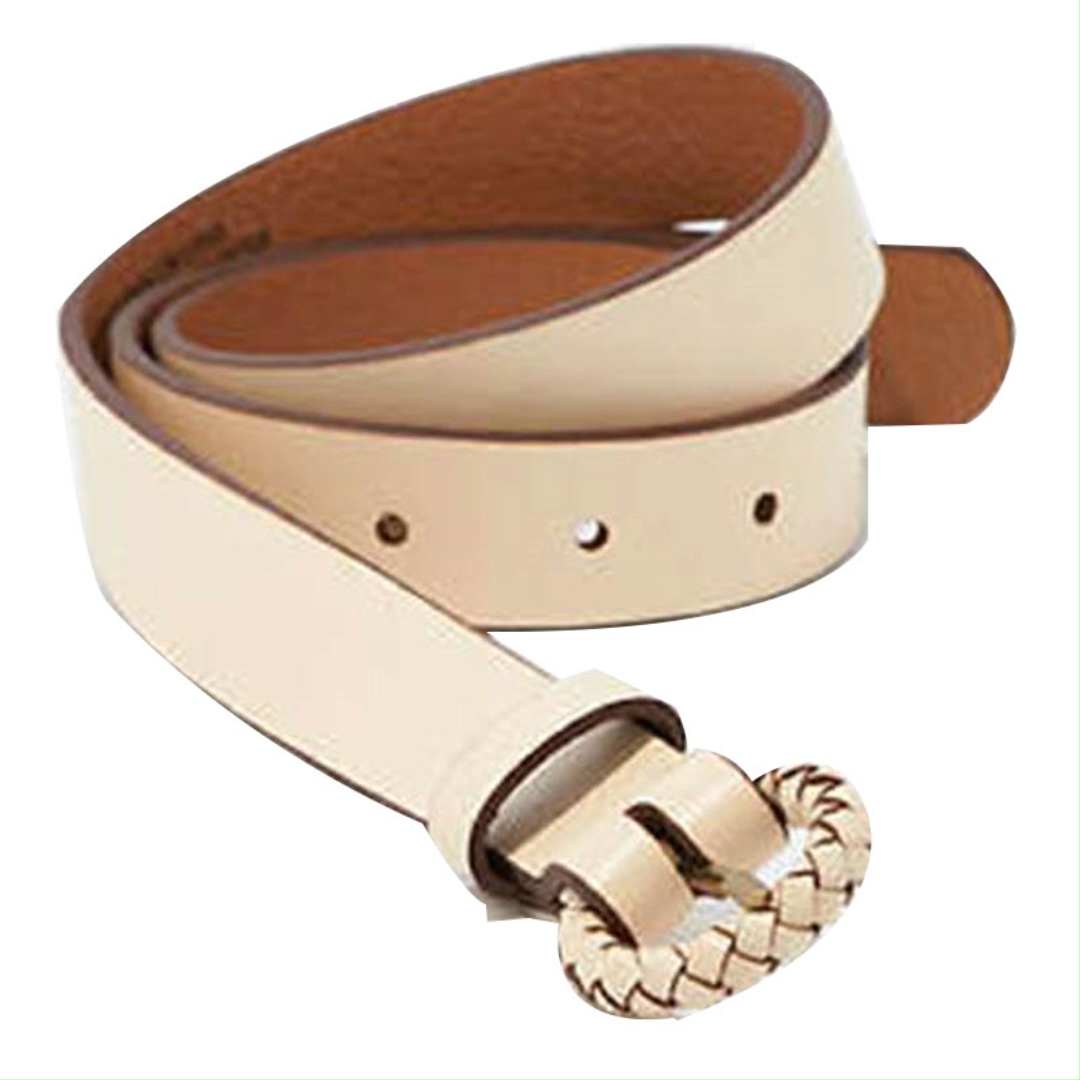 Best price New arrival Promotional price Supplier Ladies 100% PU belt, gold color buckle