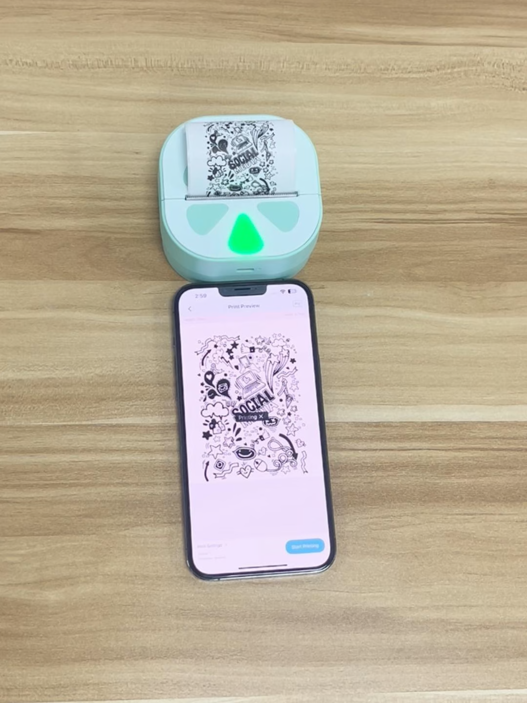 Imprimante d'Étiquettes Portable PLP-D20 SANS Encre ni Toner