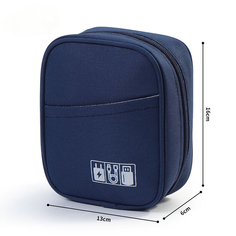 Shockproof Portable Digital Travel Organizer Bag, Storage Pouch for Charger Power Bank Cable Earphone, Multi-use Cosmetic Makeup B