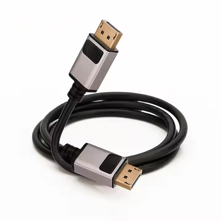 Cabo DisplayPort 8K UHD OEM com revestimento de metal de alumínio - Cabo DP de alta qualidade