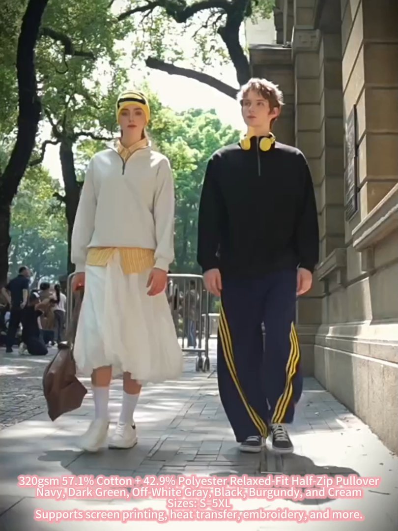 Pull à la mode pour hommes avec fermeture éclair au col, couleur unie, haute qualité, vente en gros d'usine