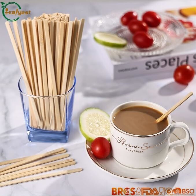Revolvedores de Café Ecológicos de Madera Certificados FSC Sostenibles para Hogares y Restaurantes - Venta Directa de Fábrica en China