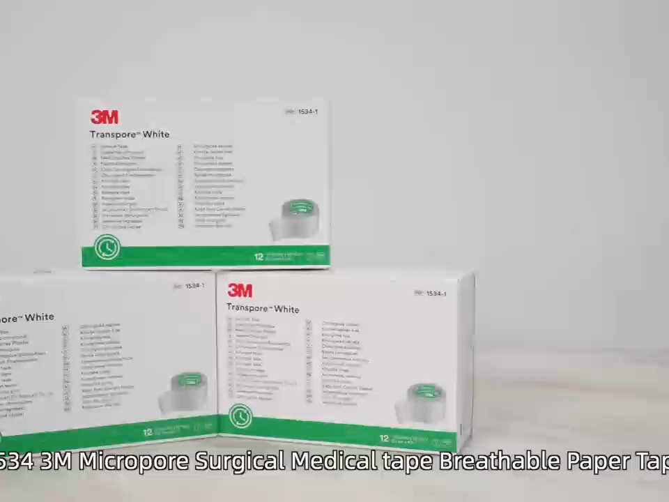 3M Steri-Strip R1547/R1542 Bandelettes de fermeture de plaie stériles chirurgicales hospitalières - Bande de fermeture cutanée stérile