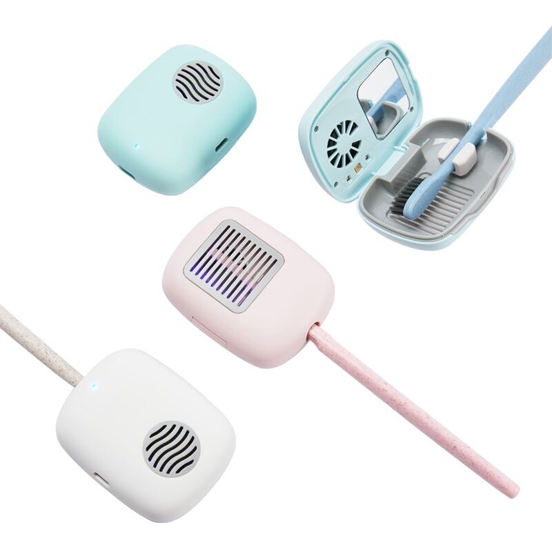 Esterilizador de Cepillos de Dientes UVC SIMTIFUL con Reflejo de Espejo, Ventilador de Secado Incorporado, Recargable, Esterilización Automática