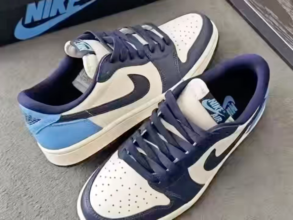 Chaussures de Basket-ball Décontractées AJ1 Obsidian Low Top Baskets Légères pour Hommes Femmes Chaussures de Skate