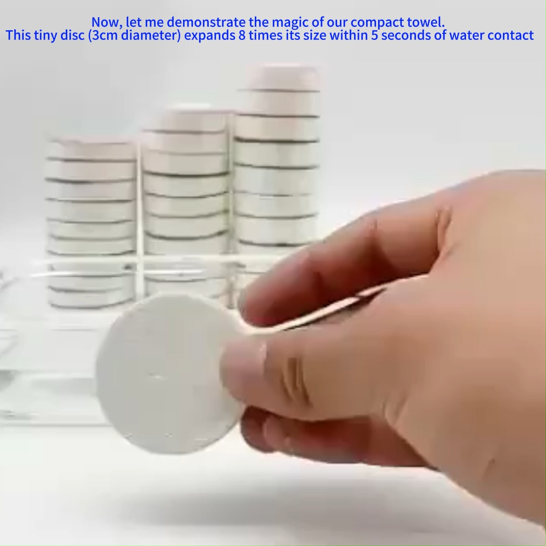 Promotional cotton disposable compressed hand towel face towels