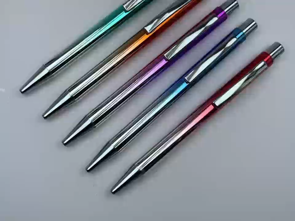 Beliebter klassischer UV-farbiger Touchscreen-Stift mit individueller Gravur, Kugelschreiber aus Metall