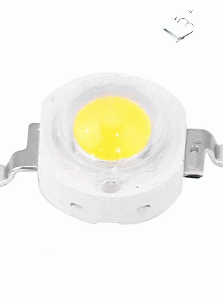 LED blanches haute puissance 1W à haute efficacité lumineuse, indice de rendu des couleurs élevé 3000K/4000K/6500K