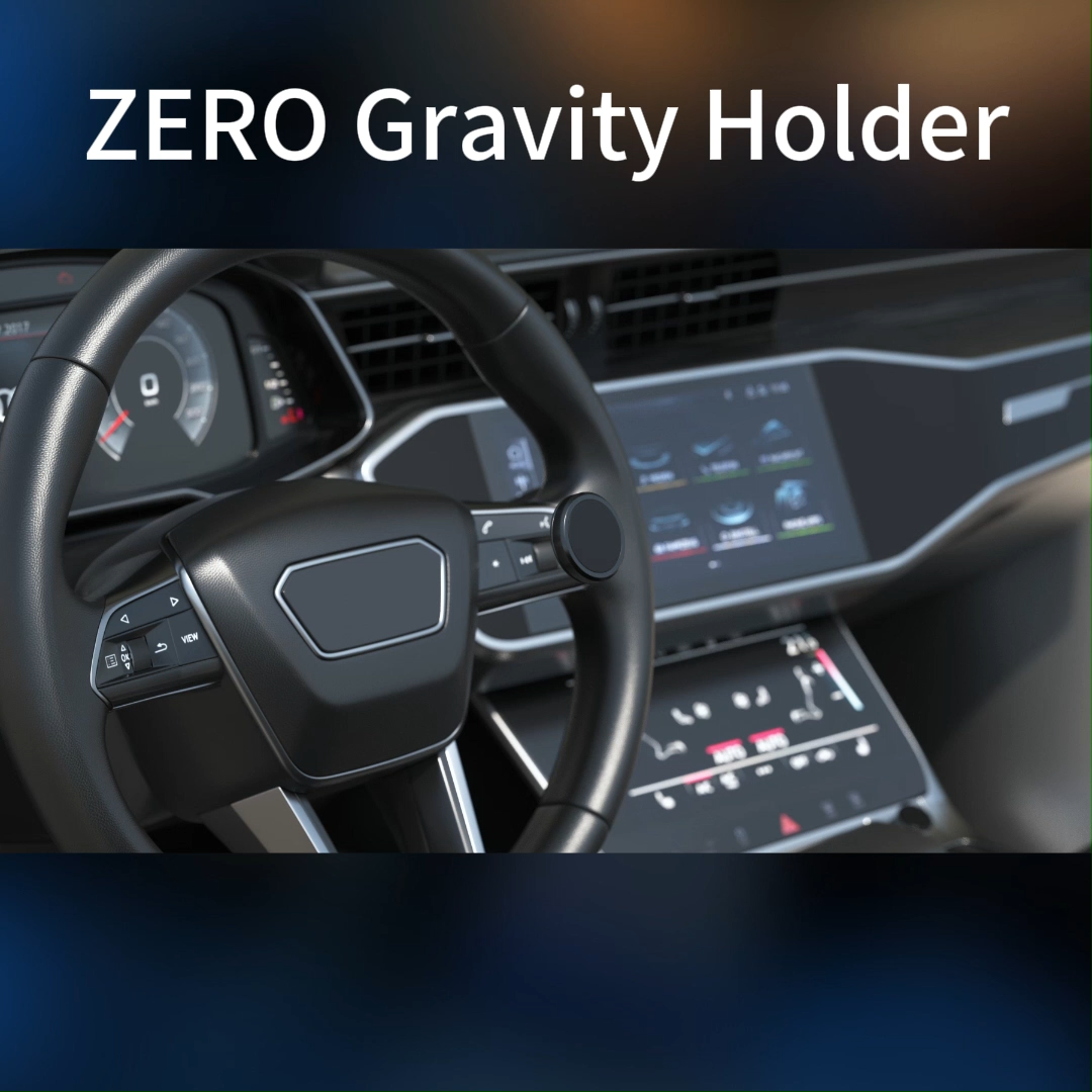 Magnetic Steering Wheel Car Phone Holder Gravity Mount Cradle for iPhone Androids mobiles etc